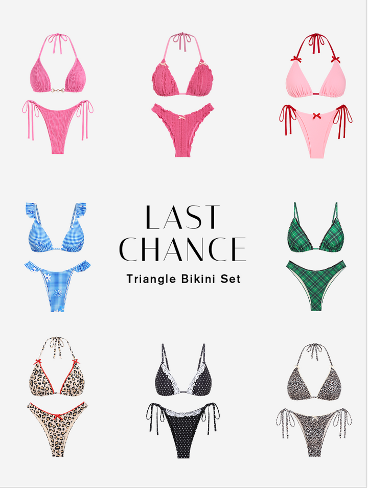 Last Chance Triangle Bikini Set