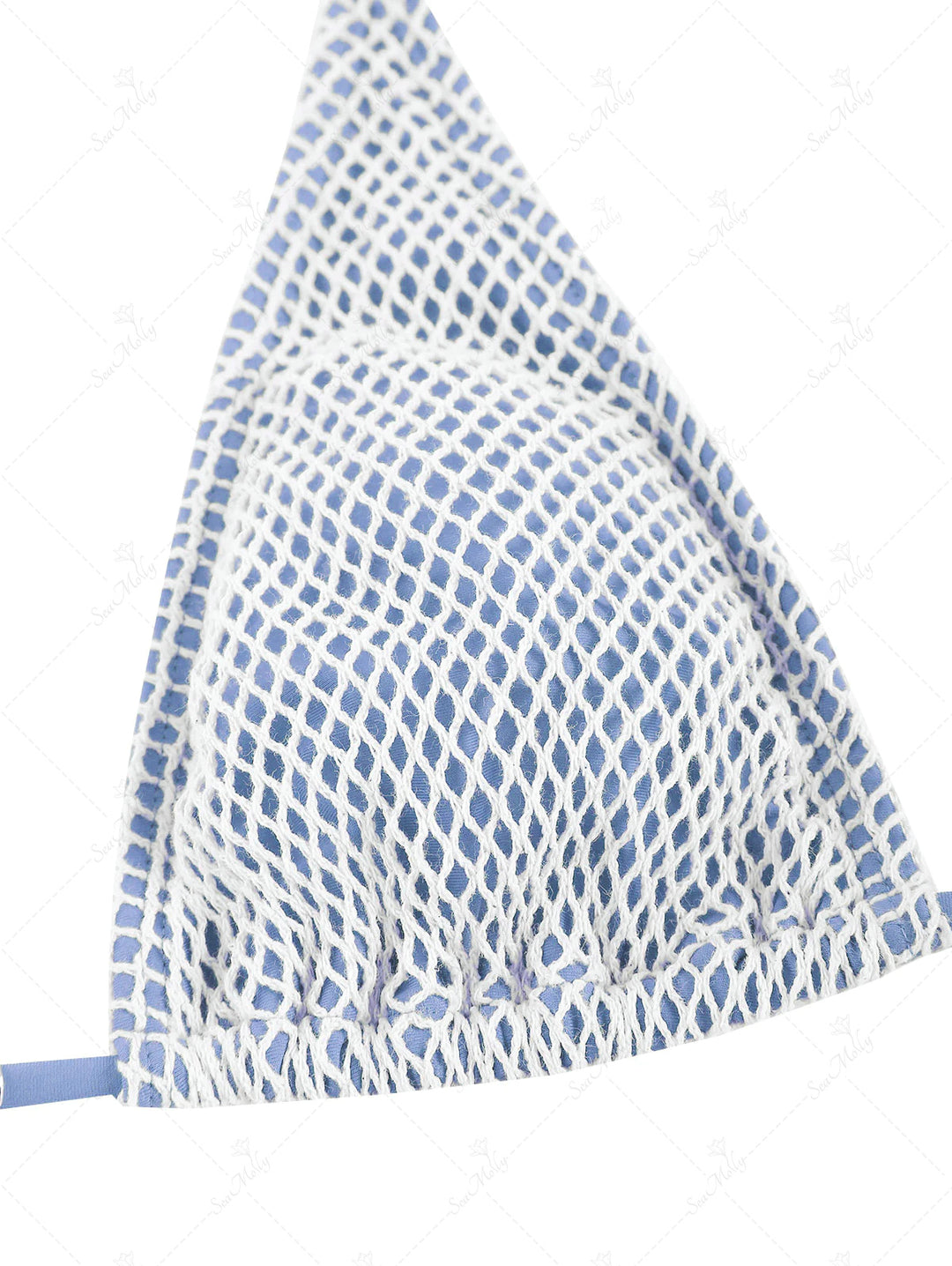 Seamolly Matching Multiway Crochet Fishnet Tie Shell Decorated Tanga Bikini Set